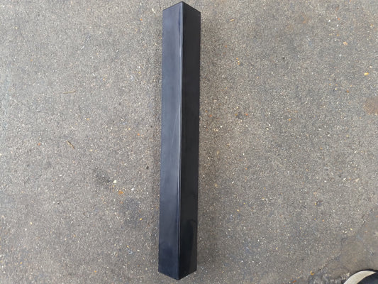 500mm Double Ended Fascia Corner UPVC Black Smooth