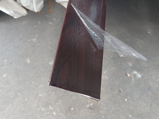 70mm x 6mm Rosewood Woodgrain Foiled UPVC Trim 5mtr Length